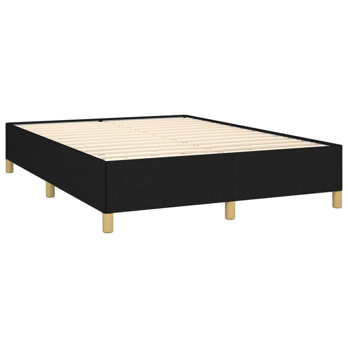 Pat box spring cu saltea, negru, 140x200 cm, textil - WALTI WALTI
