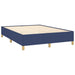 Pat continental cu saltea, albastru, 140x200cm, material textil - WALTI WALTI