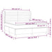 Pat box spring cu saltea, negru, 180x200 cm, catifea - WALTI WALTI