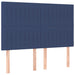 Pat box spring cu saltea, albastru, 140x200 cm, textil - WALTI WALTI