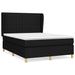 Pat box spring cu saltea, negru, 140x200 cm, textil - WALTI WALTI