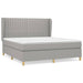 Pat continental, gri deschis, 180x200 cm, material textil - WALTI WALTI