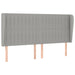Pat box spring cu saltea, gri deschis, 200x200 cm, textil - WALTI WALTI