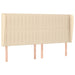 Pat box spring cu saltea, crem, 200x200 cm, textil - WALTI WALTI