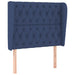 Pat box spring cu saltea, albastru, 90x200 cm, textil - WALTI WALTI