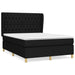 Pat box spring cu saltea, negru, 140x200 cm, textil - WALTI WALTI