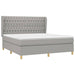 Pat continental, gri deschis, 180x200 cm, material textil - WALTI WALTI