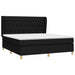 Pat box spring cu saltea, negru, 180x200 cm, catifea - WALTI WALTI