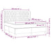Pat box spring cu saltea, negru, 180x200 cm, catifea - WALTI WALTI