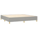 Pat box spring cu saltea, gri deschis, 200x200 cm, textil - WALTI WALTI