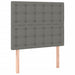 Pat box spring cu saltea, gri închis, 90x190 cm, textil - WALTI WALTI