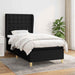 Pat box spring cu saltea, negru, 90x190 cm, textil - WALTI WALTI