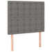 Pat box spring cu saltea, gri închis, 90x200 cm, textil - WALTI WALTI