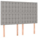 Pat box spring cu saltea, gri deschis, 140x190 cm, textil - WALTI WALTI