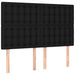 Pat box spring cu saltea, negru, 140x190 cm, textil - WALTI WALTI