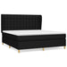 Pat box spring cu saltea, negru, 180x200 cm, catifea - WALTI WALTI