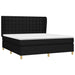 Pat box spring cu saltea, negru, 180x200 cm, catifea - WALTI WALTI