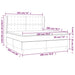 Pat box spring cu saltea, negru, 180x200 cm, catifea - WALTI WALTI