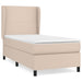 Pat box spring cu saltea, cappuccino, 90x200 cm piele ecologică - WALTI WALTI