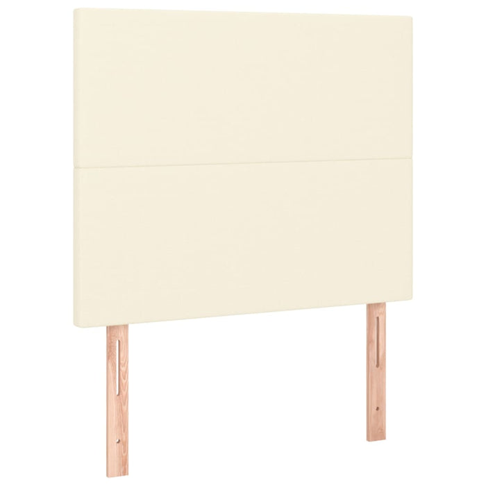 Pat box spring cu saltea, crem, 100x200 cm, piele ecologică - WALTI WALTI