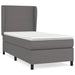 Pat box spring cu saltea, gri, 100x200 cm, piele ecologică - WALTI WALTI