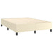 Pat box spring cu saltea, crem, 140x190 cm, piele ecologică - WALTI WALTI