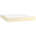 Pat box spring cu saltea, crem, 140x190 cm, piele ecologică - WALTI WALTI