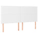 Pat box spring cu saltea, alb, 160x200 cm, piele ecologică - WALTI WALTI