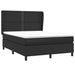 Pat box spring cu saltea, negru, 140x200 cm, piele ecologică - WALTI WALTI