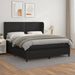 Pat box spring cu saltea, negru, 180x200 cm, piele ecologică - WALTI WALTI