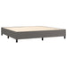 Pat continental cu saltea, gri, 200x200 cm, piele ecologică - WALTI WALTI