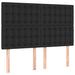 Pat box spring cu saltea, negru, 140x190 cm, piele ecologică - WALTI WALTI