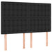 Pat box spring cu saltea, negru, 140x200 cm, piele ecologică - WALTI WALTI