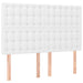 Pat box spring cu saltea, alb, 140x200 cm, piele ecologică - WALTI WALTI