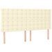 Pat box spring cu saltea, crem, 180x200 cm, piele ecologică - WALTI WALTI