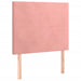 Pat box spring cu saltea, roz, 80x200 cm, catifea - WALTI WALTI