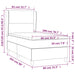 Pat box spring cu saltea, roz, 80x200 cm, catifea - WALTI WALTI