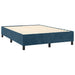 Pat box spring cu saltea, albastru închis, 140x200 cm, catifea - WALTI WALTI