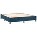 Pat box spring cu saltea, albastru închis, 180x200 cm, catifea - WALTI WALTI