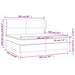 Pat box spring cu saltea, roz, 200x200 cm, catifea - WALTI WALTI