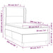 Pat box spring cu saltea, negru, 80x200 cm, catifea - WALTI WALTI