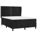 Pat box spring cu saltea, negru, 140x190 cm, catifea - WALTI WALTI
