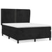 Pat box spring cu saltea, negru, 140x200 cm, catifea - WALTI WALTI