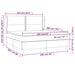 Pat box spring cu saltea, gri închis, 160x200 cm, catifea - WALTI WALTI