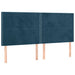 Pat box spring cu saltea, albastru închis, 160x200 cm, catifea - WALTI WALTI