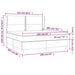 Pat box spring cu saltea, roz, 160x200 cm, catifea - WALTI WALTI