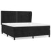 Pat box spring cu saltea, negru, 180x200 cm, catifea - WALTI WALTI
