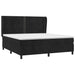 Pat box spring cu saltea, negru, 180x200 cm, catifea - WALTI WALTI