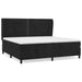 Pat box spring cu saltea, negru, 200x200 cm, catifea - WALTI WALTI