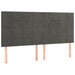 Pat box spring cu saltea, gri închis, 160x200 cm, catifea - WALTI WALTI